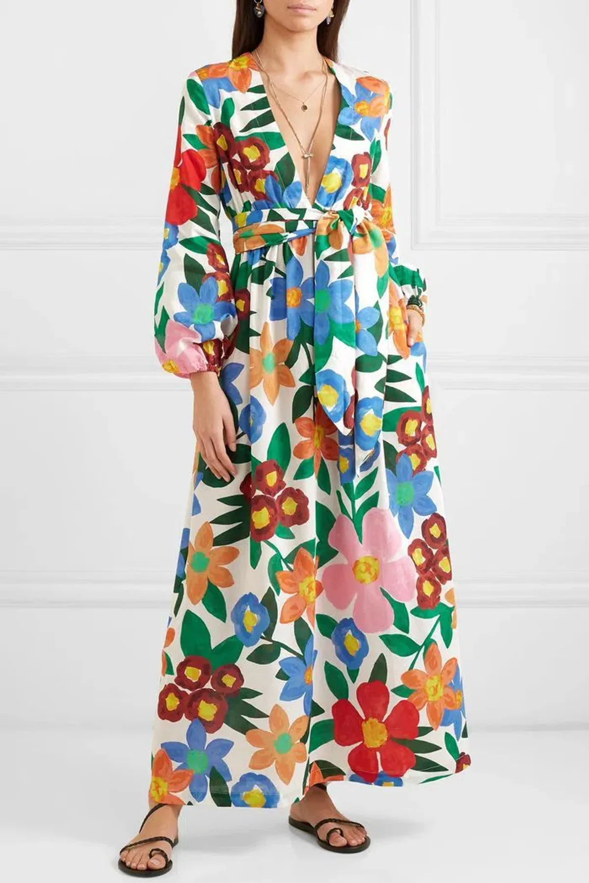 Mara Hoffman Luna Floral Print Maxi Dress Size AU 8 / S - Image 1