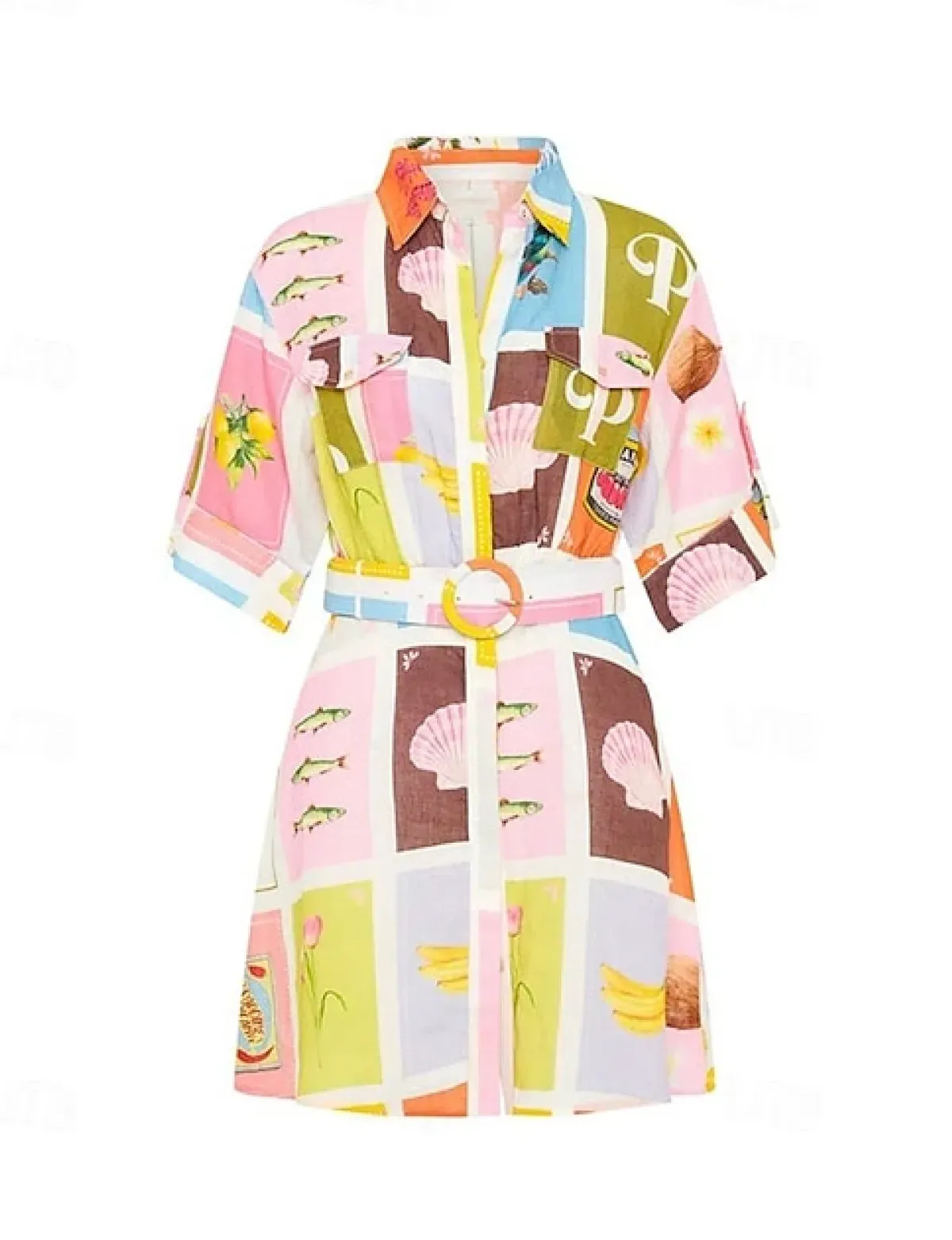 Palm Noosa Camellia Dress Cartagena Print Size AU 14 / XXL - Image 3