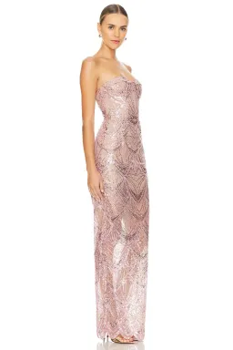 Bronx and Banco Giselle Maxi Dress in Blush Size S for rent on The Volte - image 2