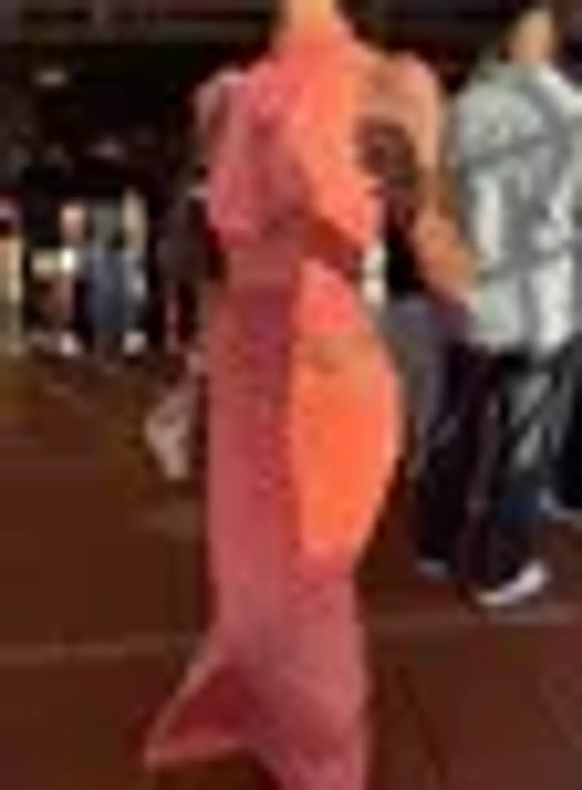 Jefre Sèi Angelica Maxi Dress Orange Peach Size M - Image 4