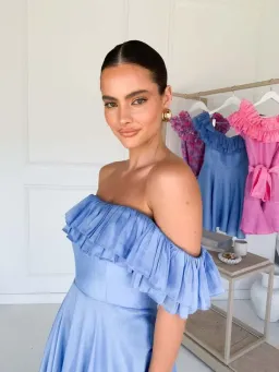 Talulah - Florence Midi Dress - Blue for rent on The Volte - image 5