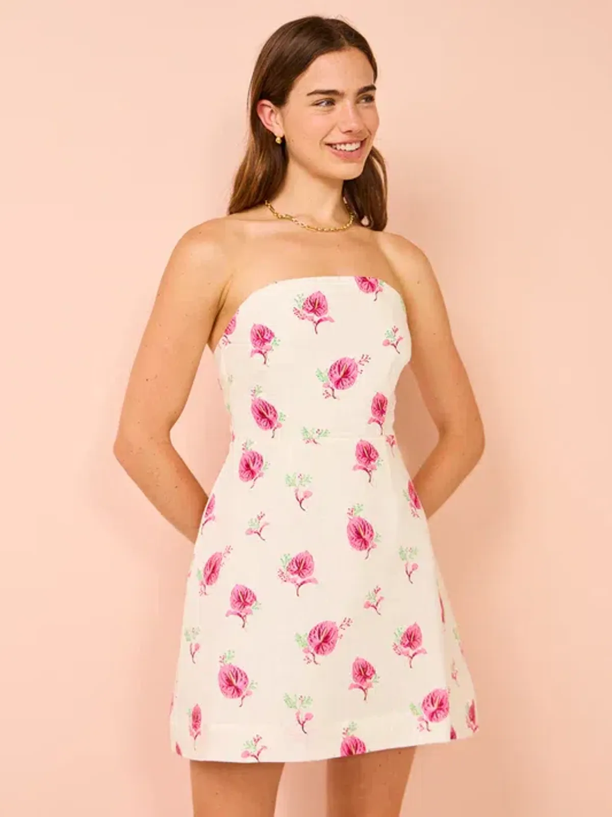 Aston Studio - Beatrix Dress In Arisa Anthurium - Image 4