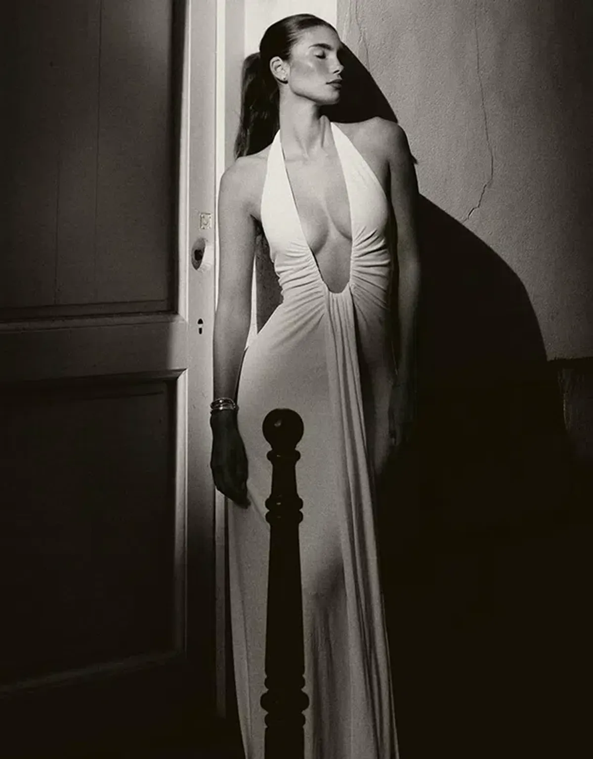 Misha Jennifer Cupro Maxi Dress White Size XXS /AU 4 - Image 4