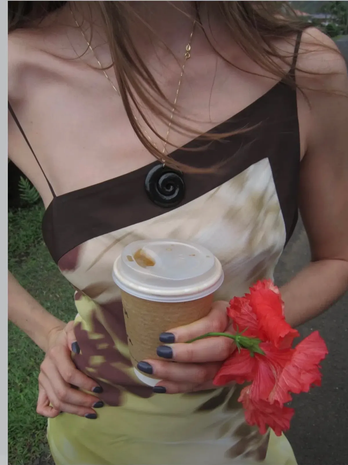 Bec and Bridge Blaise Asym Midi Dress in Palmera Flora Size 8 - Image 3