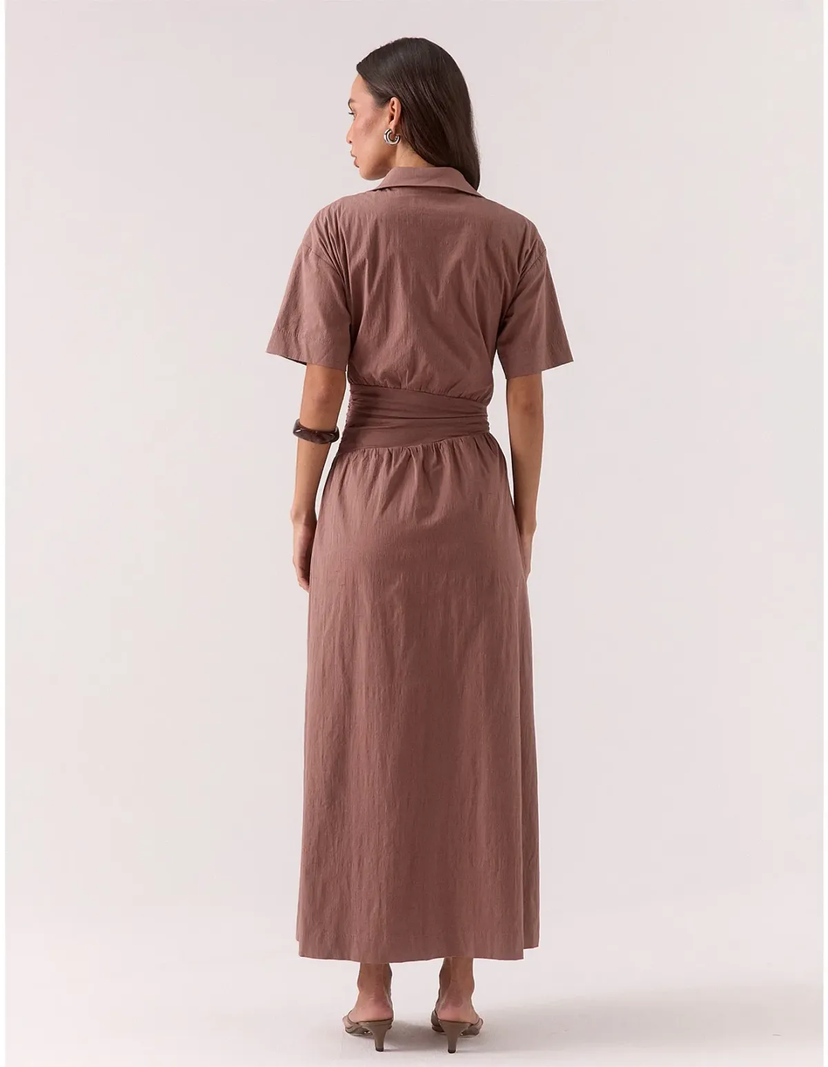 Sovere Atlas Dress Brown Size 12 - Image 4