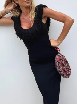 Sir the Label Marcelline Fringe Gown s0 for rent on The Volte - image 1