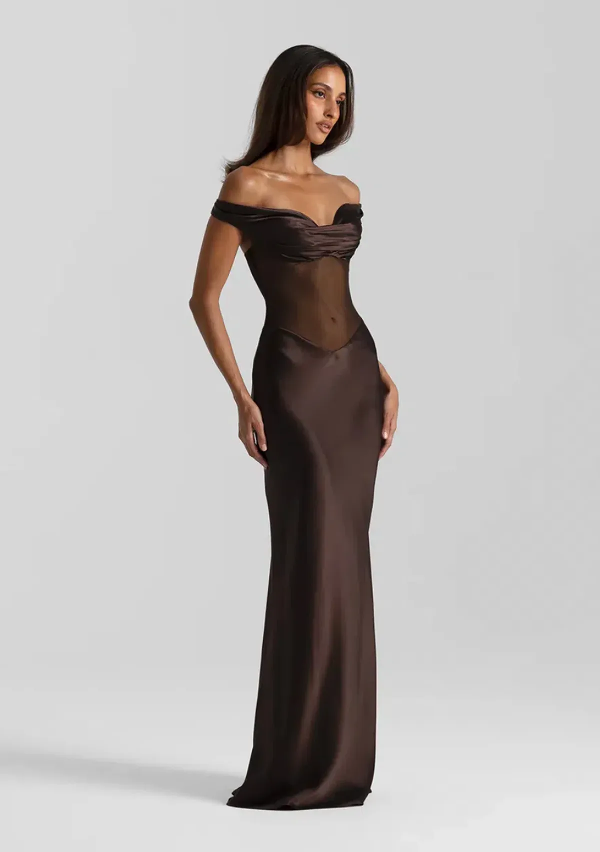Natalie Rolt Gwenyth Gown - Espresso - Size XS - Image 3