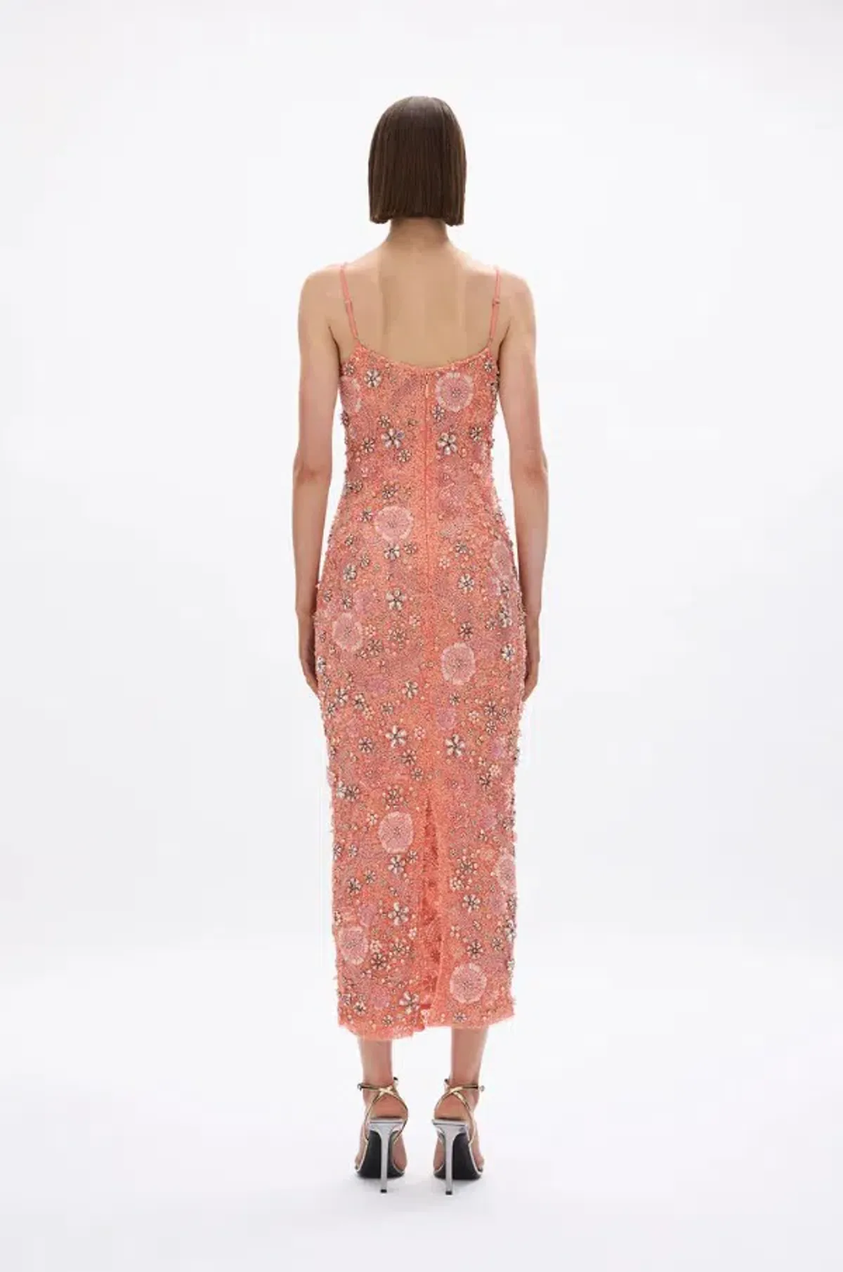 Rachel Gilbert Francesca Gown Peach Size 0 - Image 3