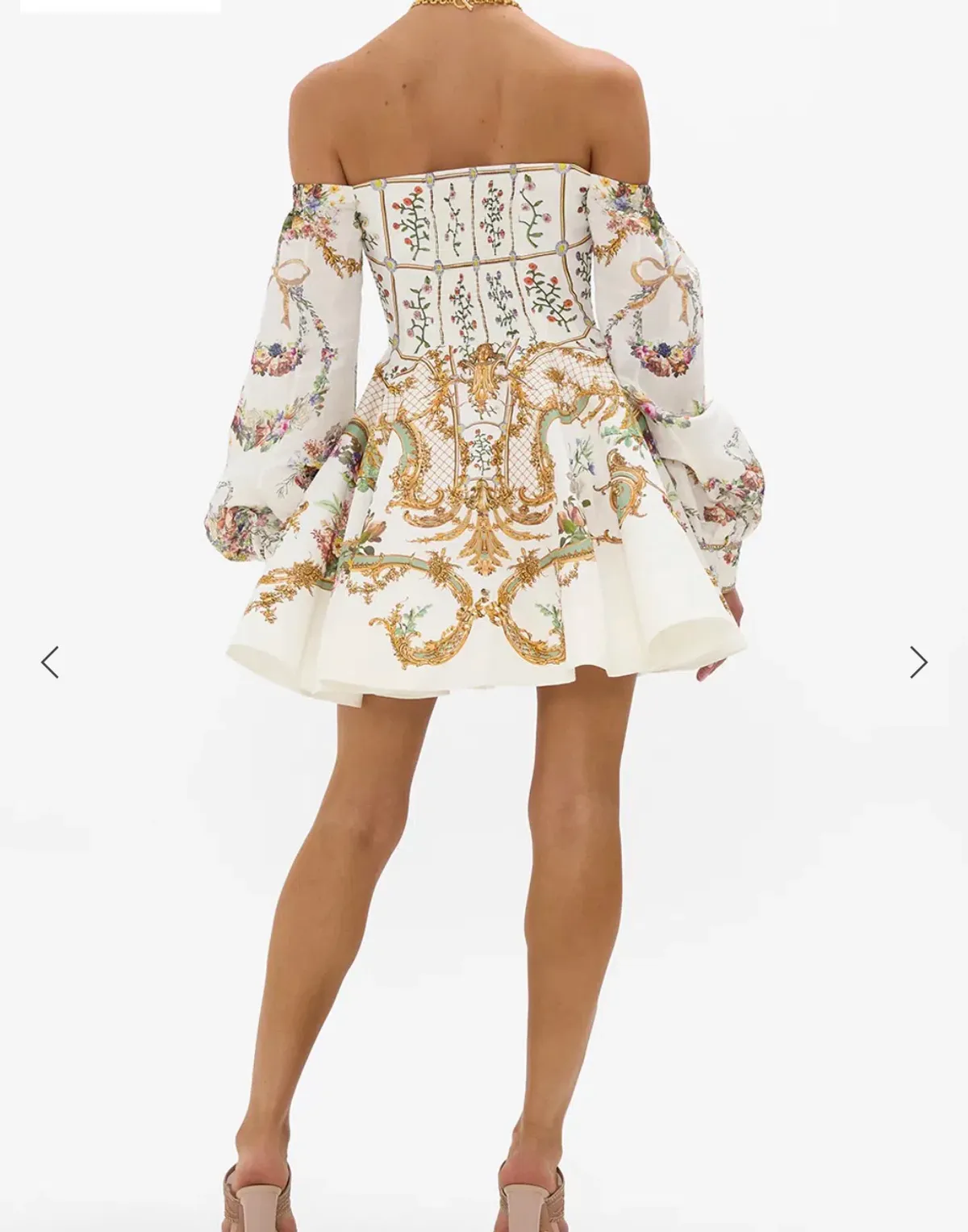 Camilla White Mini Strapless Dress - Image 2