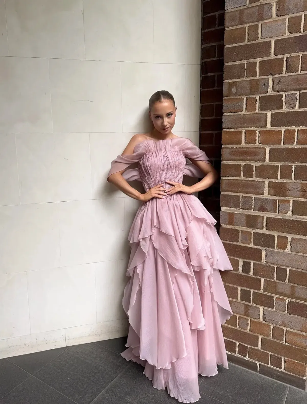 NISHA GOWN | FAWN PINK - SIZE 10 - Image 1