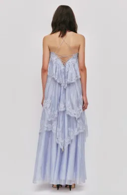 OPHELIA LACE GOWN | FRENCH BLUE - SIZE 6 for rent on The Volte - image 3