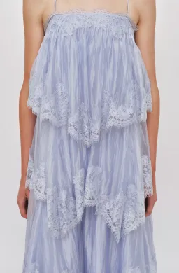 OPHELIA LACE GOWN | FRENCH BLUE - SIZE 10 for rent on The Volte - image 2