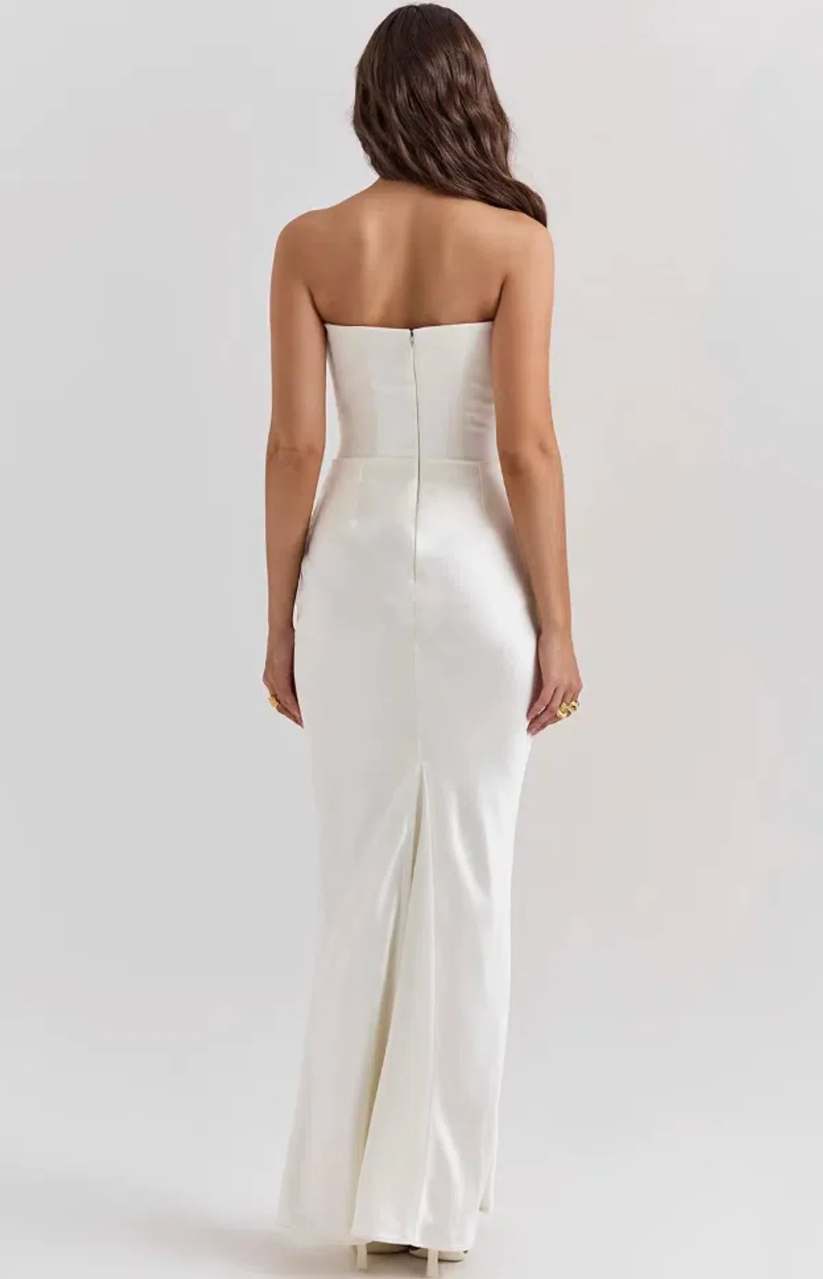 House of CB Persephone Ivory Strapless Corset Dress Size XS - Image 3