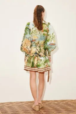 Alemais Toucan Tango Mini Dress - size 8 for rent on The Volte - image 3