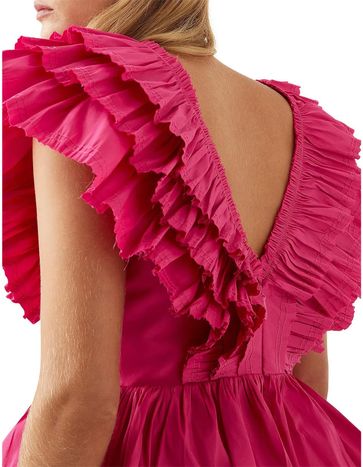 AJE Rhythmic Frilled Mini Dress  - Image 3