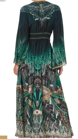 Camilla Fitzgeralds Flapper Kimono sleeve dress with shirring detail for rent on The Volte - image 3