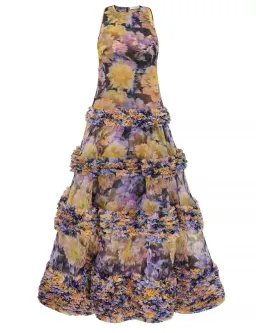 Zimmermann Luna Ruffle Maxi Dress Violet Dahlia size 1/ AU 10 for rent on The Volte - image 7