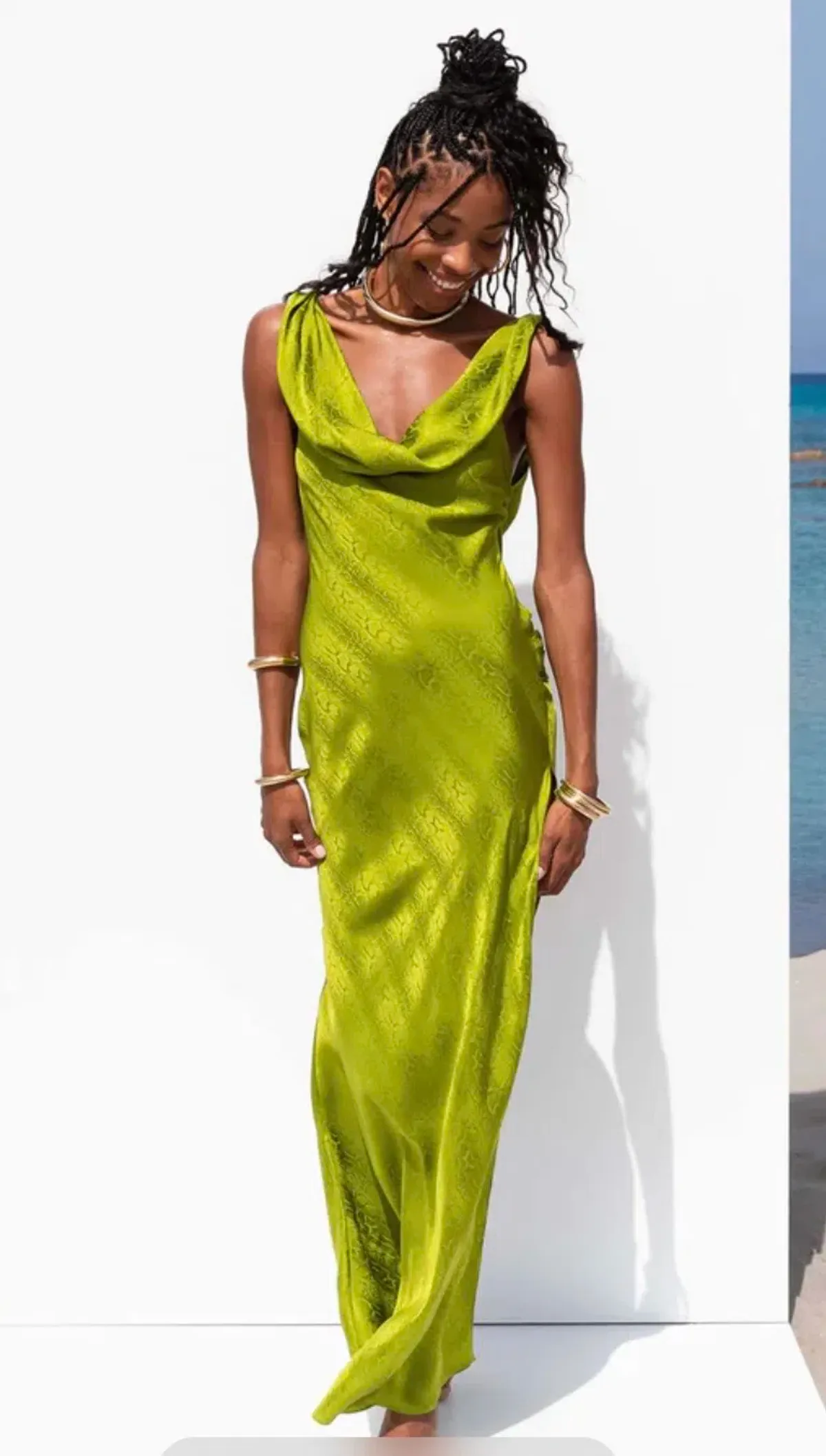 Rat & Boa Navarra Lime Dress - Image 1
