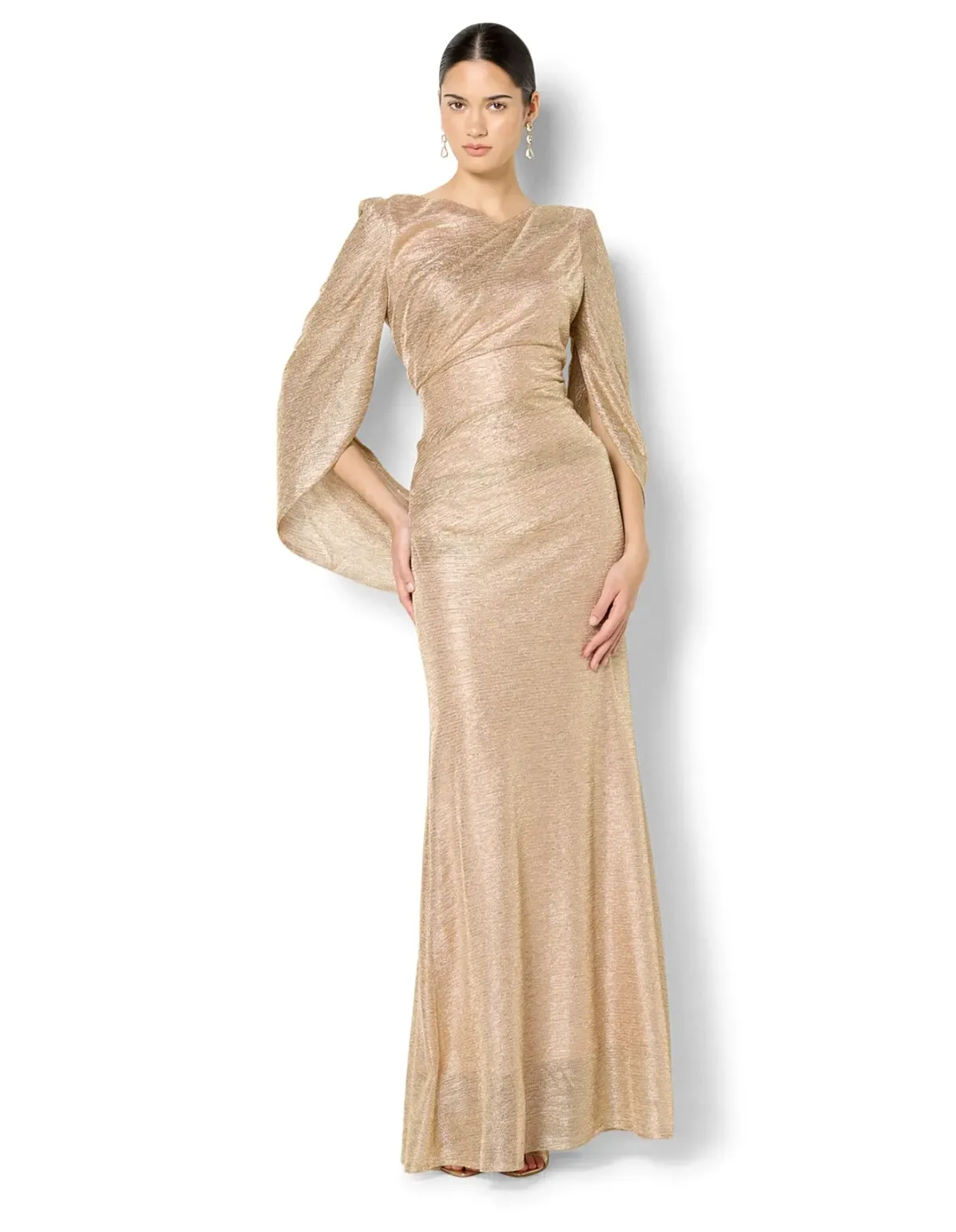 Montique Alexie Gown Metallic Size 8 - Image 1