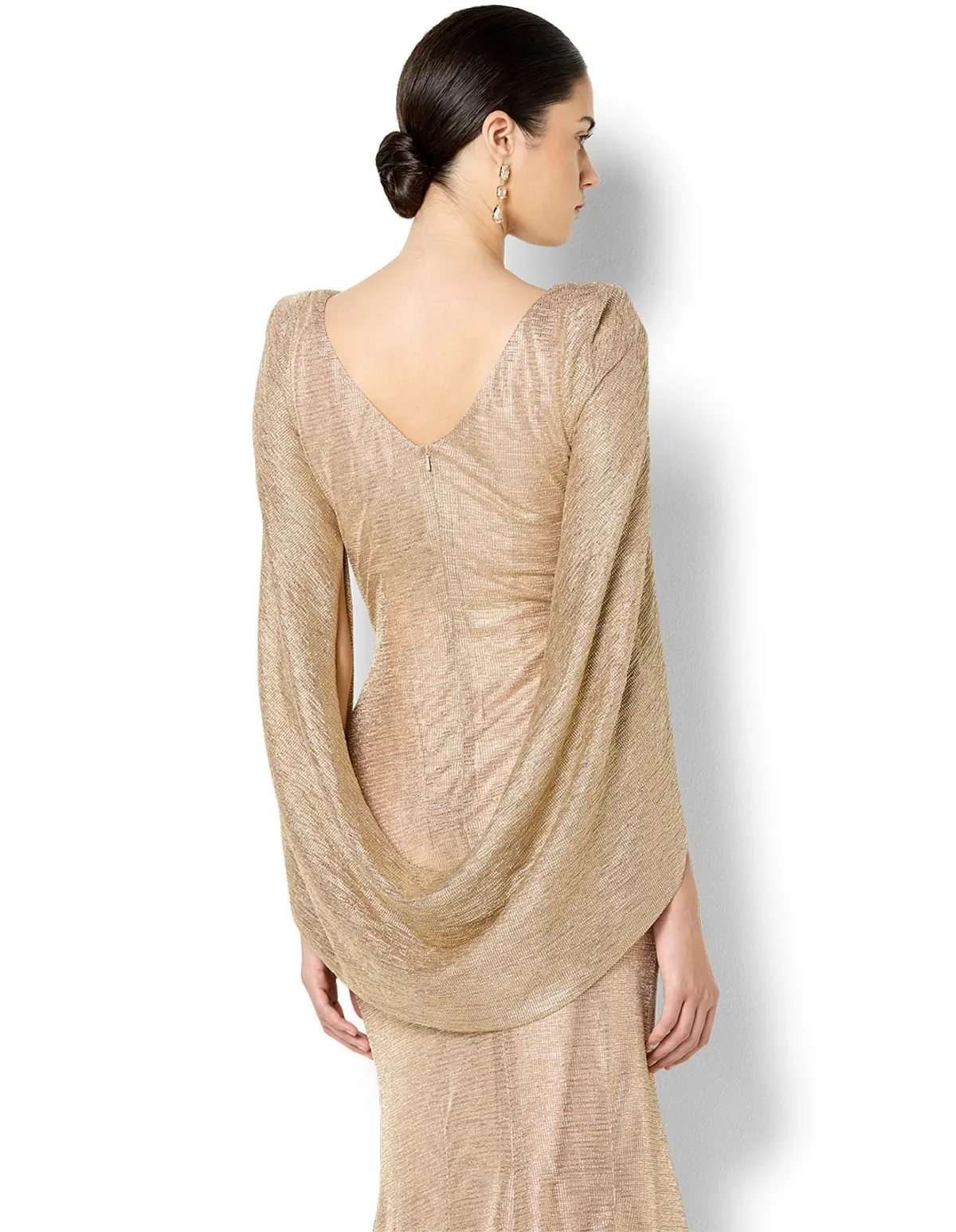 Montique Alexie Gown Metallic Size 8 - Image 5