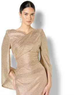 Montique Alexie Gown Metallic Size 8 for rent on The Volte - image 3