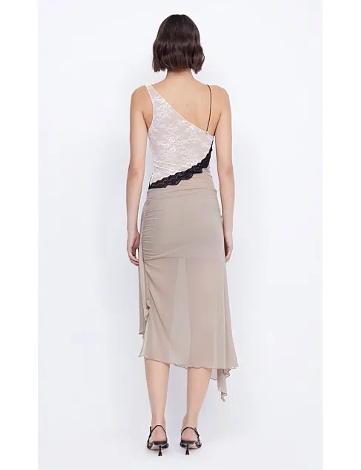 Bec + Bridge Abrielle Asym Midi Dress Size 6 - Image 4