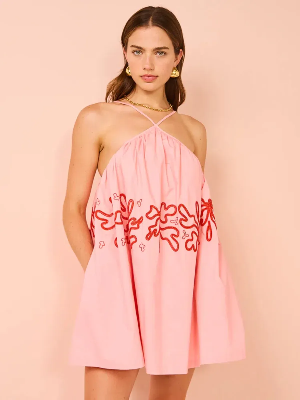 Mon Renn Mystique Mini Dress in Strawberry Swirl Size 6 - Image 1