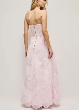 Aje Wave Gown in Pastel Pink Size 6 for rent on The Volte - image 2
