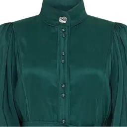 Aje emerald green Gentle shirt dress sz 14 for rent on The Volte - image 5