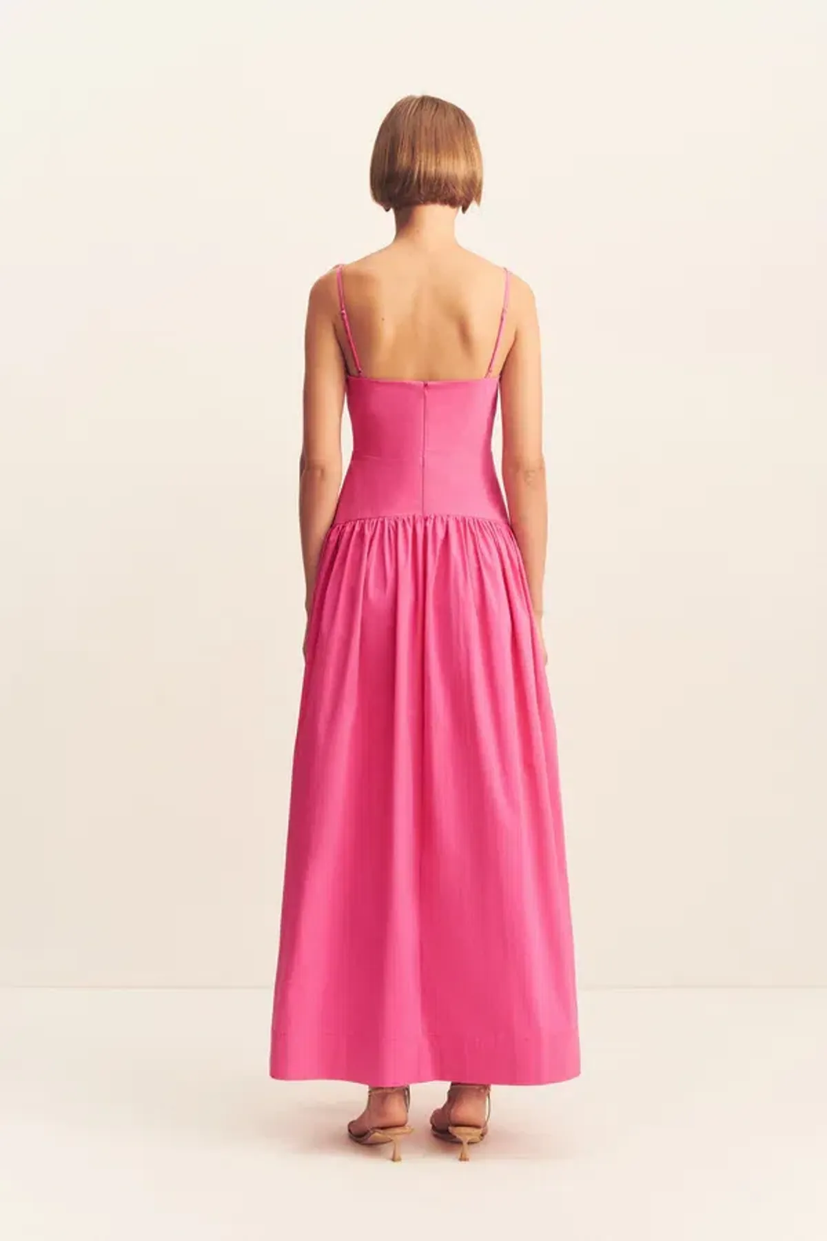 Shona Joy Campbell Maxi Dress Size 8 Vivid Pink - Image 3