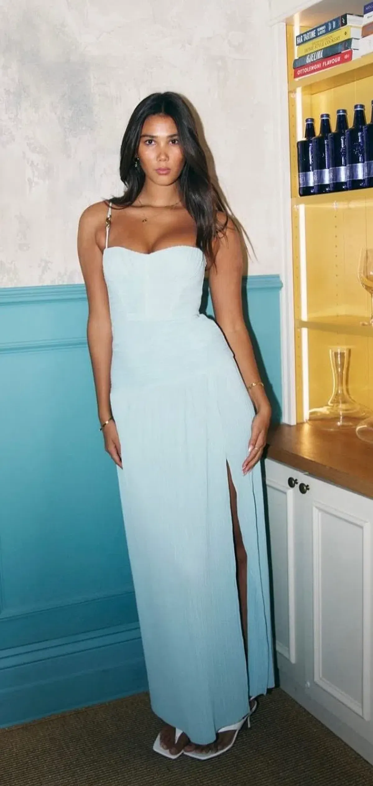 MANNING CARTELL DOUBLE TIME PLEAT [ACQUA SPRITZ - LIGHT BLUE] - Image 2