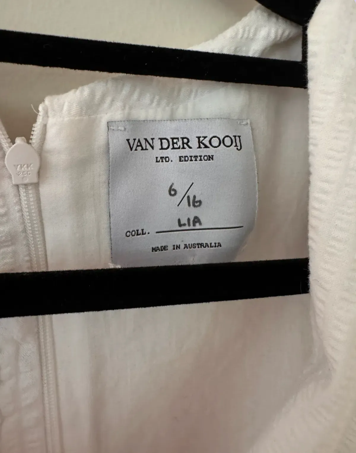 Van Der Kooij Searsucker Mini Dress White Size 0 - Image 7