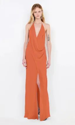 BEC & BRIDGE SABRINA DRAPE MAXI / PERSIMMON / SIZE 8 for rent on The Volte - image 1