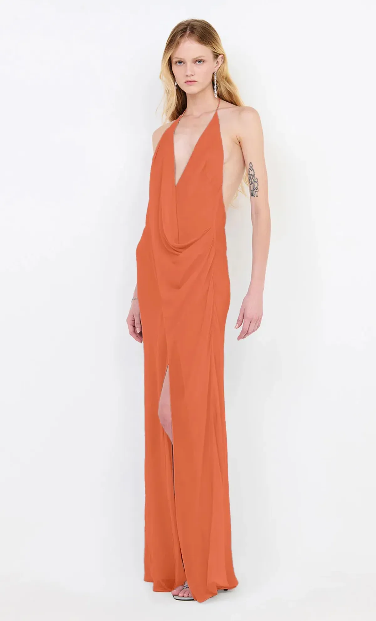 BEC & BRIDGE SABRINA DRAPE MAXI / PERSIMMON / SIZE 8 - Image 2