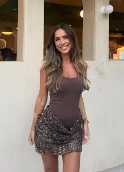 Benni Ariel Mini Dress Cocoa Size 14 for rent on The Volte - image 1