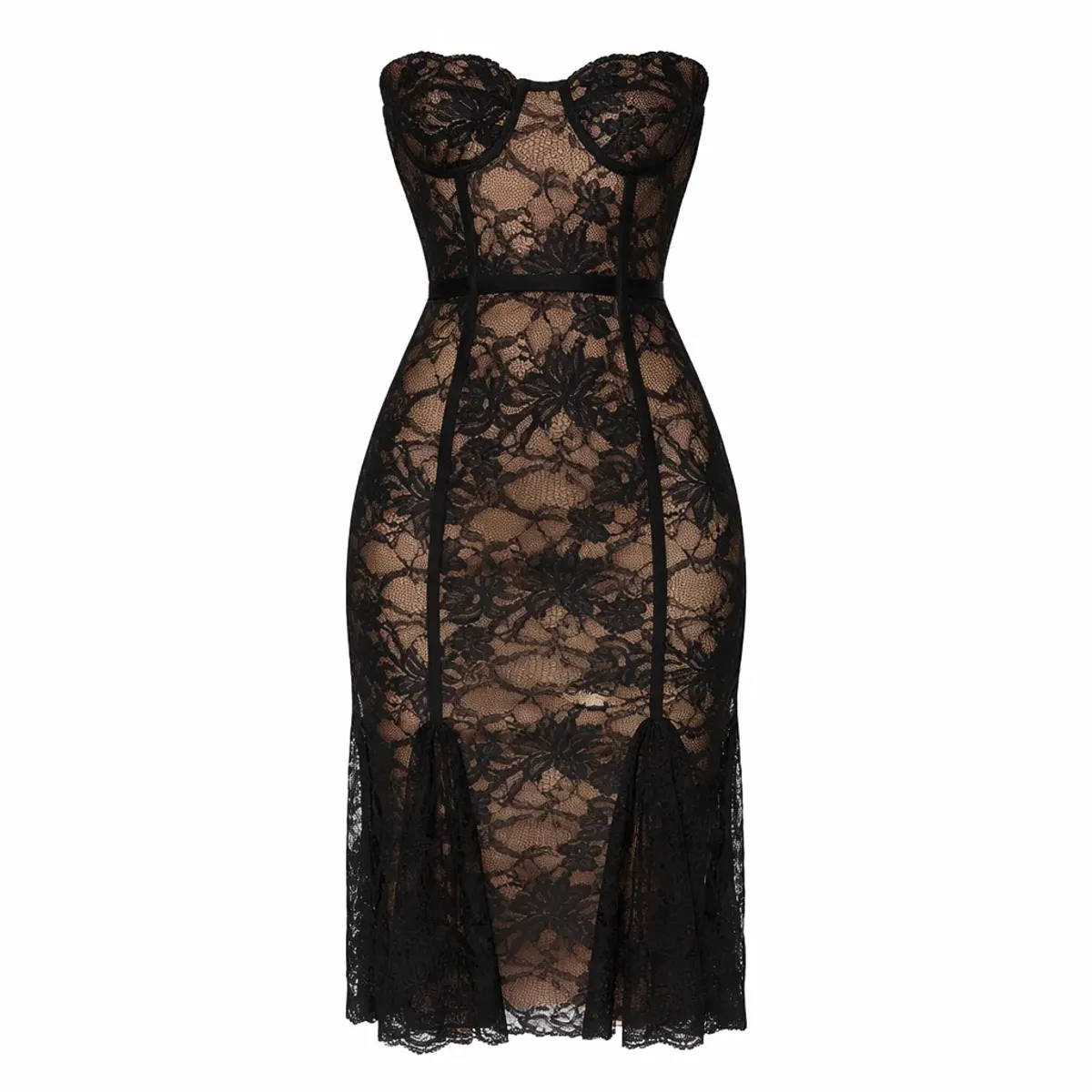 LOBA Lucienne Lace Midi Dress - Image 1