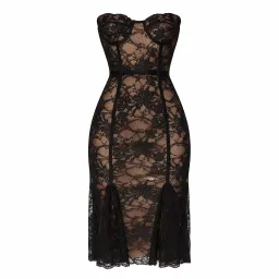 LOBA Lucienne Lace Midi Dress for rent on The Volte - image 1