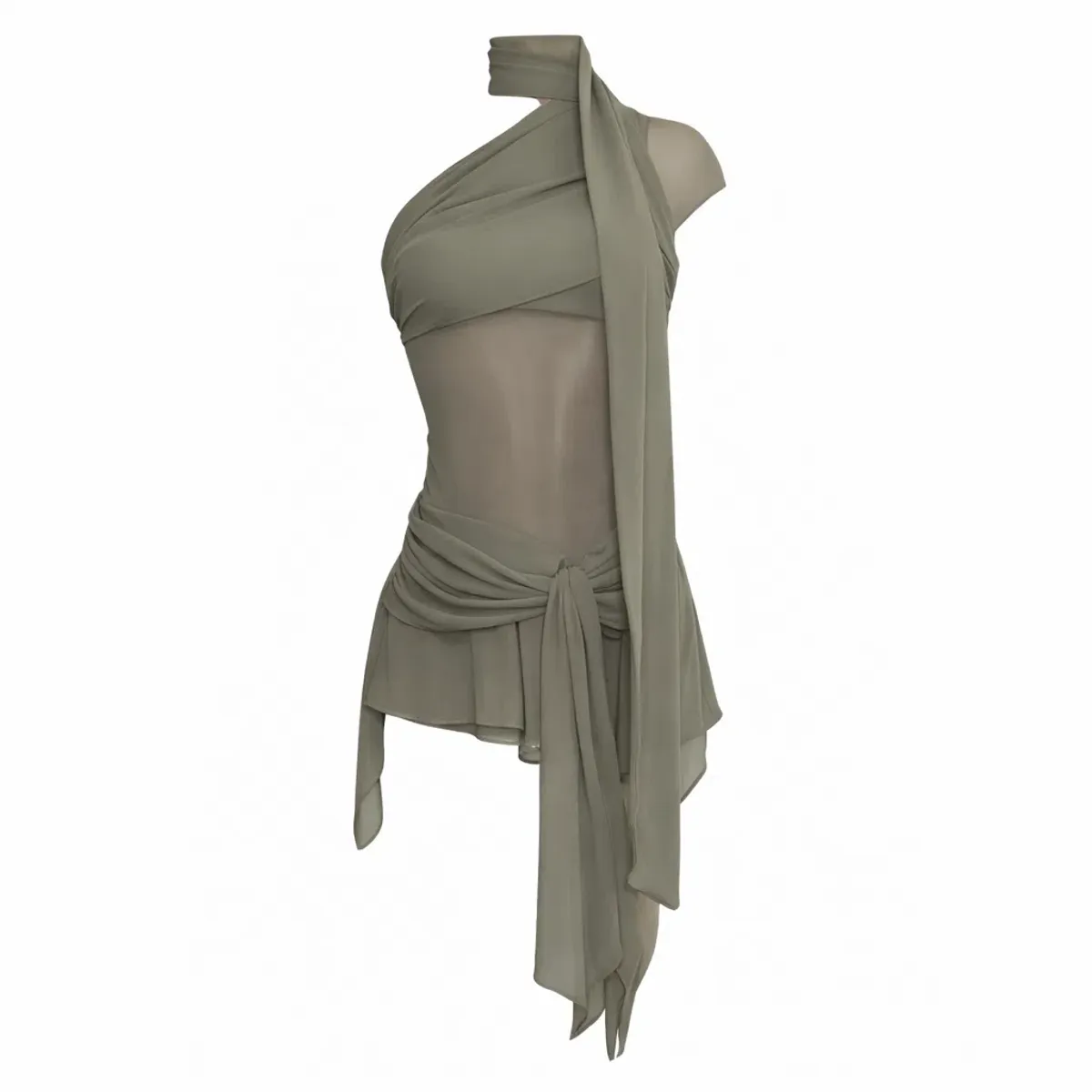 Guizio Cyrielle Dress Gunmetal - Image 1