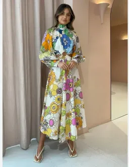 Alemais Farrah Cut Out Dress Multi Size 8 for rent on The Volte - image 4