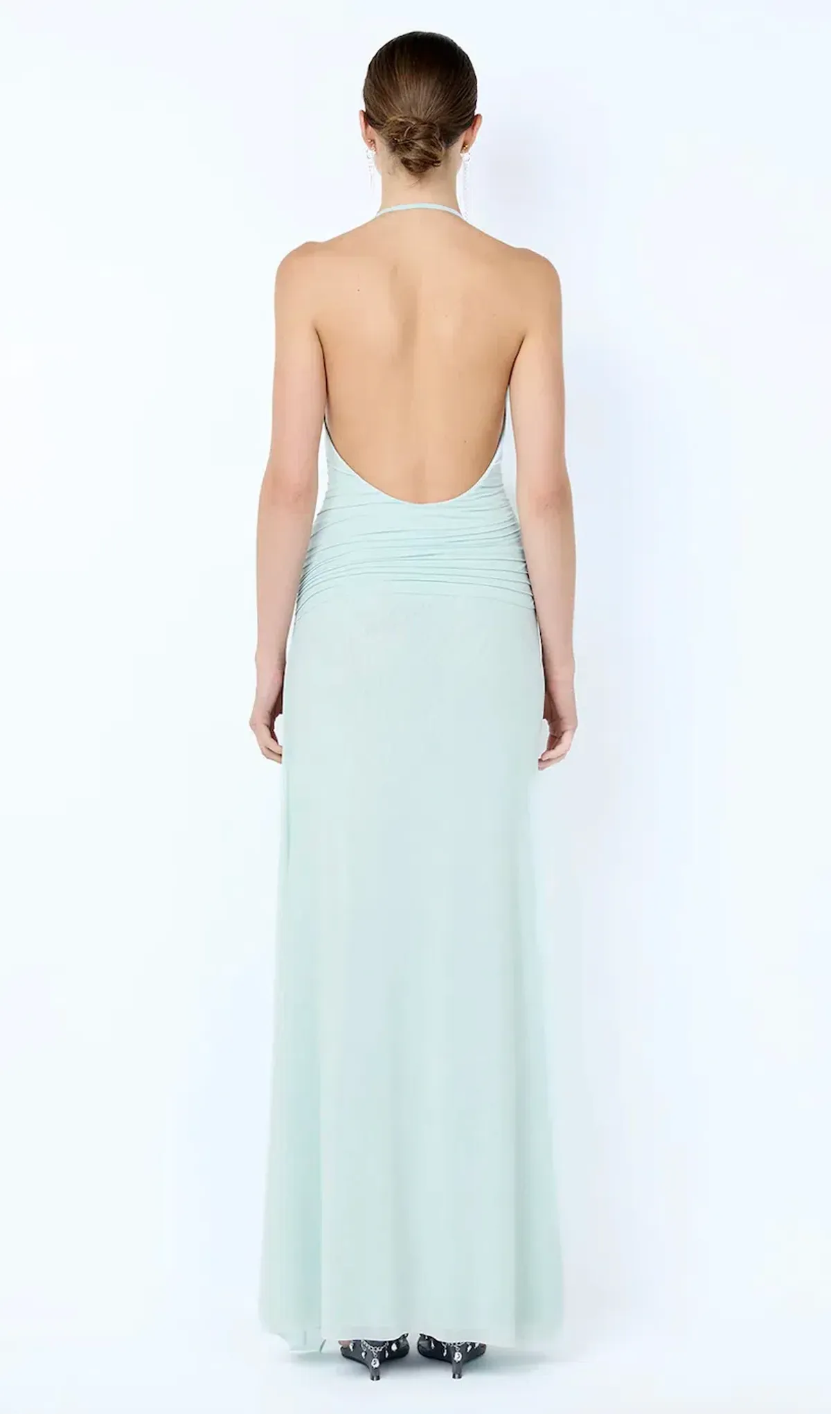 BRENNA PINTUCK MAXI DRESS | SPEARMINT - SIZE 8 - Image 3