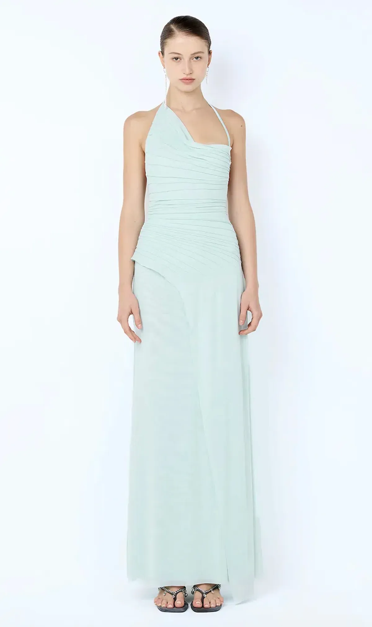 BRENNA PINTUCK MAXI DRESS | SPEARMINT - SIZE 10 - Image 1