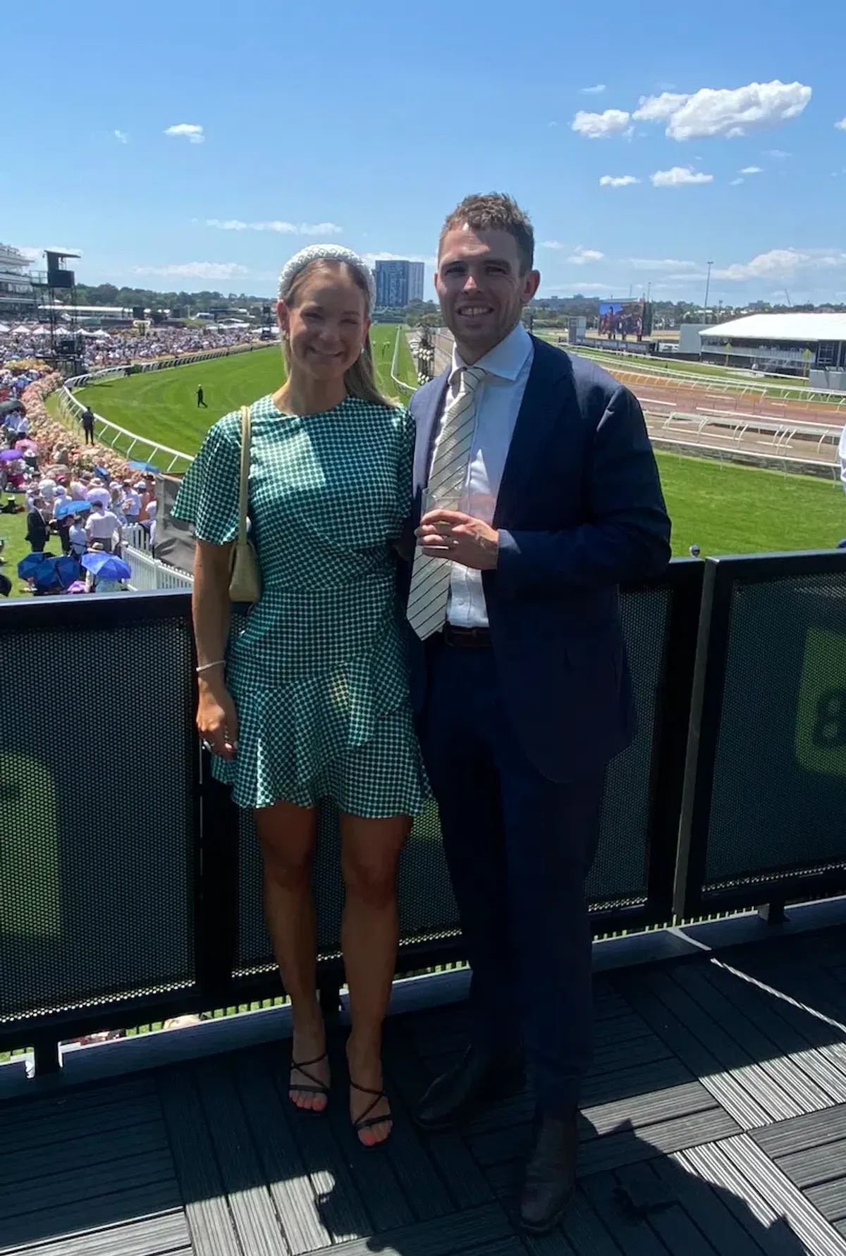 C/MEO Collective Mini Green Polka Dot Dress  - Image 1