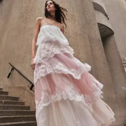 Aje Ophelia Lace Gown in Multi Size AU 10 for rent on The Volte - image 1