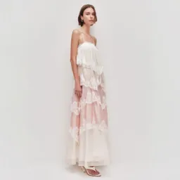 Aje Ophelia Lace Gown in Multi Size AU 10 for rent on The Volte - image 3