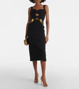 New REBECCA VALLANCE “Chelsea” Midi Dress – Size 8 AU – Black for rent on The Volte - image 4
