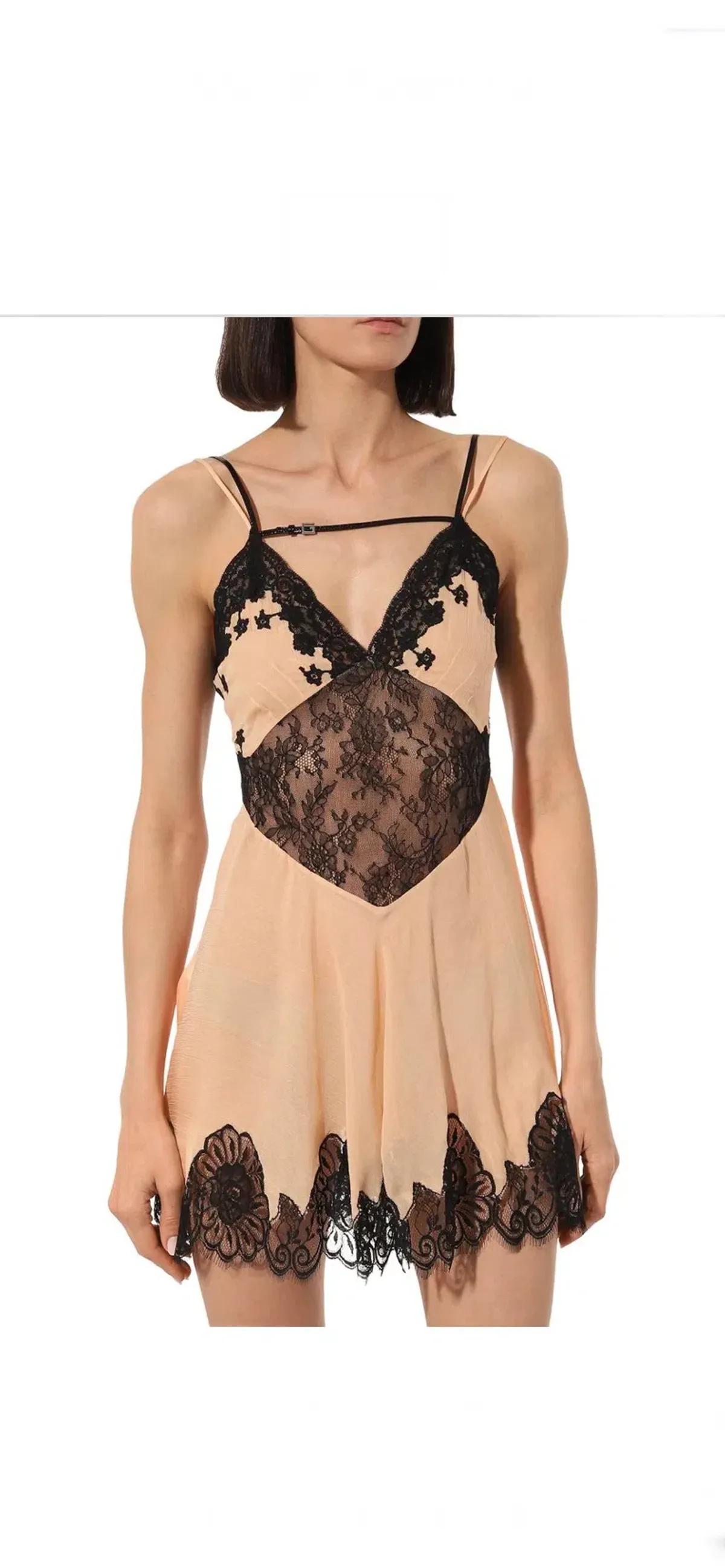 Gucci lace and chiffon dress - Image 1