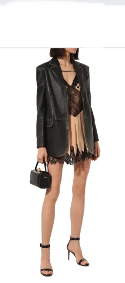 Gucci lace and chiffon dress for rent on The Volte - image 3