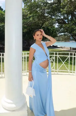 Arcina Ori Jade Dress Blue XS for rent on The Volte - image 3