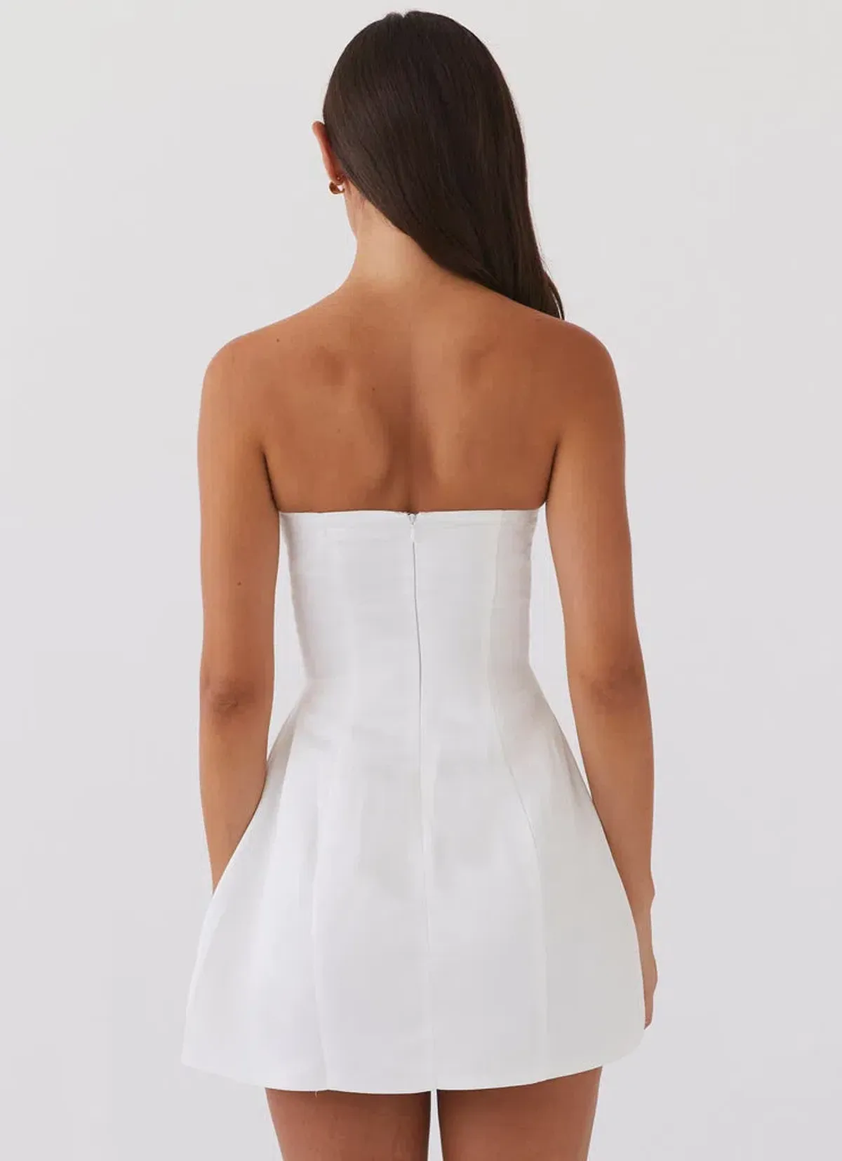 Pepper Mayo Girl Crush Bow Mini Dress - White - Image 4