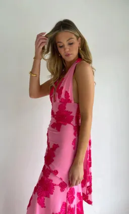 NEW ROMANTICS – BECCA MAXI DRESS – ROSA FLEUR- SIZE 10 for rent on The Volte - image 6